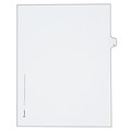 Avery Allstate Style Legal Dividers, Tab S, 8.5 x 11, White, 25/Pack (82181)