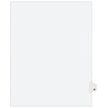 Avery Style Legal Dividers, Tab W, 8.5 x 11, White, 25/Pack (01423)