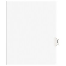 Avery Legal Pre-Printed Paper Dividers, Side Tab EXHIBIT G, White, Avery Style, Letter Size, 25/Pack