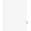 Avery Legal Pre-Printed Paper Dividers, Side Tab EXHIBIT H, White, Avery Style, Letter Size, 25/Pack