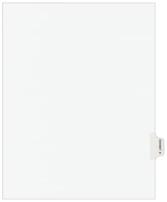 Avery Legal Pre-Printed Paper Dividers, Side Tab, EXHIBIT R, White, Avery Style, Letter Size, 25/Pac