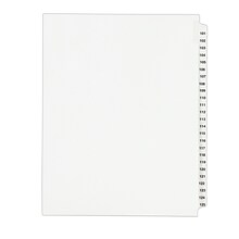 Avery Legal Pre-Printed Paper Divider Collated Set, 101-125 Tabs, White, Avery Style, Letter Size (0