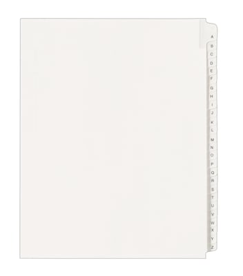 Avery Legal Pre-Printed Paper Divider Collated Set, A-Z Tabs, White, Allstate Style, Letter Size  (0