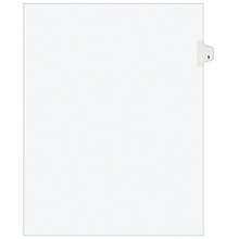Avery Legal Pre-Printed Paper Dividers, Side Tab #5, White, Avery Style, Letter Size, 25/Pack (11915