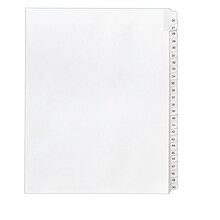 Avery Allstate Numbers 26 - 50 Paper Dividers, 25-Tab, White (01702)