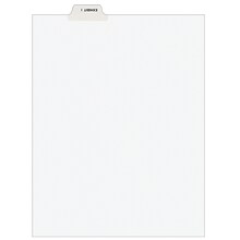 Avery Legal Pre-Printed Paper Dividers, Bottom Tab EXHIBIT I, White, Avery Style, Letter Size, 25/Pa