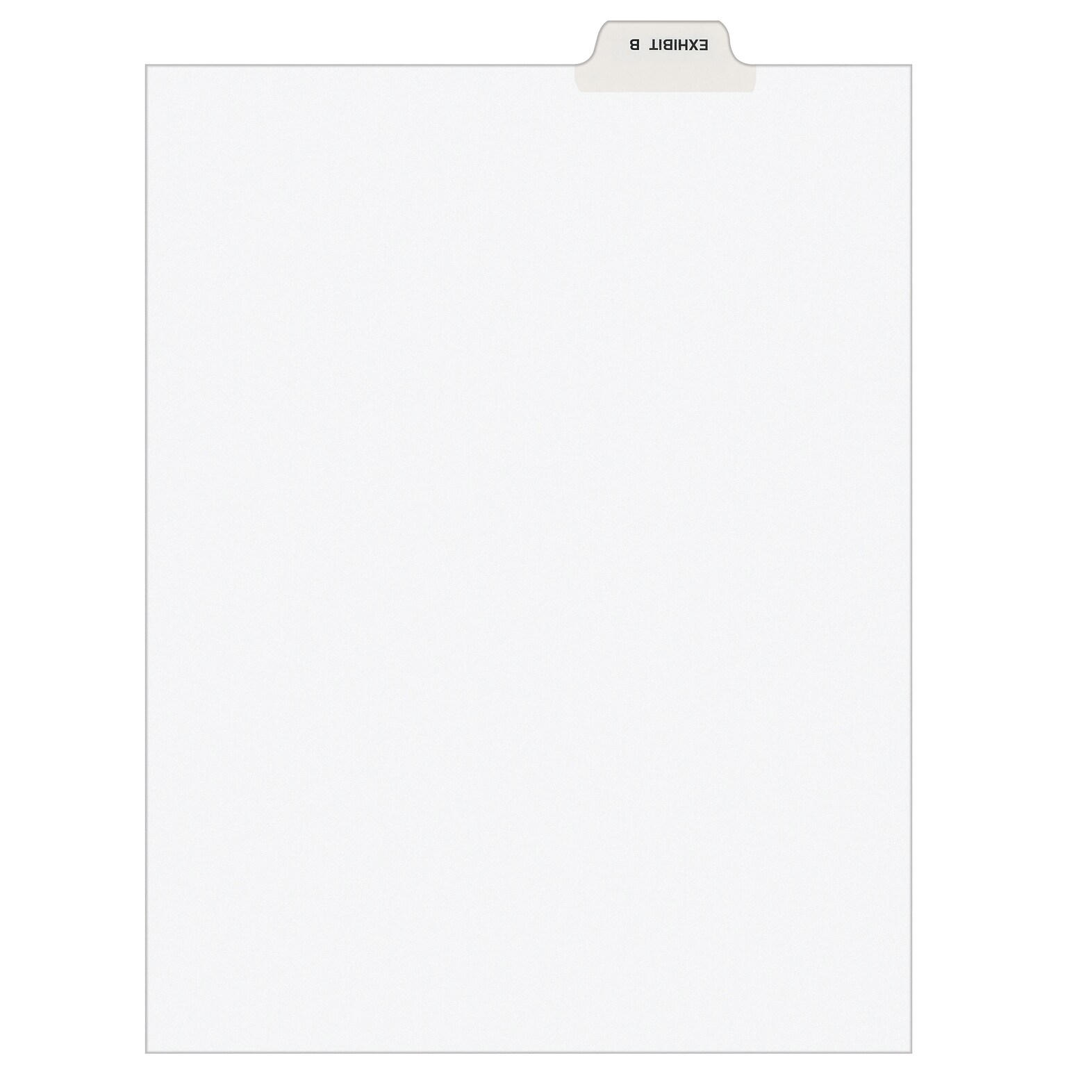 Avery Legal Pre-Printed Paper Dividers, Bottom Tab EXHIBIT B, White, Avery Style, Letter Size, 25/Pack (11941)