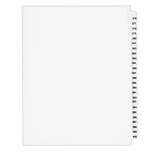 Avery Legal Pre-Printed Paper Divider Collated Set, 376-400 Tabs, White, Avery Style, Letter Size (0