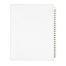 Avery Legal Pre-Printed Paper Divider Collated Set, 276-300 Tabs, White, Avery Style, Letter Size (0