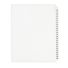 Avery Legal Pre-Printed Paper Divider Collated Set, 126-150 Tabs, White, Avery Style, Letter Size (0