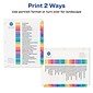 Avery Ready Index Table of Contents Paper Dividers, A-Z Tabs, Multicolor (11125)