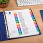 Avery Ready Index Table of Contents EcoFriendly Paper Dividers, 1-31 Tabs, Multicolor (11084)