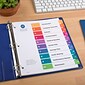 Avery Ready Index Table of Contents EcoFriendly Paper Dividers, 1-10 Tabs, Multicolor, 3 Sets/Pack (11082)