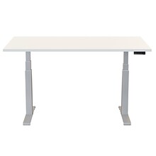 Fellowes Cambio 72W Electric Adjustable Standing Desk, White (9788202WHT)
