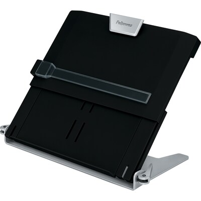 Fellowes Professional Series In-Line Magnetic Metal Document Stand with Clip & Guide Bar, Black (803