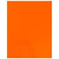 JAM Paper 2-Pocket Presentation Folders, Orange Glossy, 100/Box (385GOR)