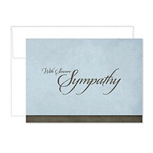 Great Papers! Sympathy Cards with Envelopes, 4.88 x 6.75, Linen/Green, 3/Pack (2020135PK3)