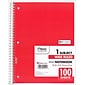 Mead Spiral 1-Subject Notebook, 8" x 10.5", Wide Ruled, 100 Sheets, Sold as an Each (MEA05514)