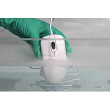 Seal Shield Silver Storm Wired Waterproof Optical Medical Mouse, White (STWM042)