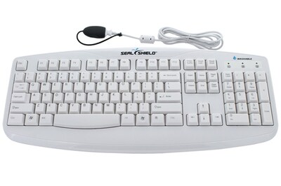 Silver Storm Medical Grade Washable Wired Keyboard, White (STWK503)