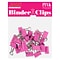 JAM Paper Colored Small Binder Clips, 3/8 Capacity, Pink, 25/pack (334BCPI)