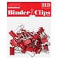 JAM Paper® Colored Binder Clips, Small, 19mm, Red, 25/pack (334BCRE)