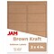 JAM Paper Shipping Labels, 2 x 4, Brown Kraft, 10 Labels/Sheet, 12 Sheets/Pack (4513703)