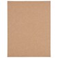 JAM Paper® Shipping Labels, 8 1/2" x 11", Brown Kraft, 1 Label/Sheet, 10 Sheets/Pack (337628602)