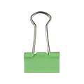 JAM Paper Colored Small Binder Clips, 3/8 Capacity, Green, 25/Pack (334BCGR)