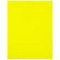 JAM Paper Shipping Labels, 8 1/2" x 11", Neon Yellow, 1 Label/Sheet, 10 Labels/Pack (337628611)