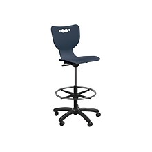 MooreCo Hierarchy 5-Star Plastic School Chair, Navy (53512-NAVY-NA-HC)