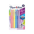 Paper Mate Retro Accents Felt Pen, Medium Point, Assorted Ink, 6/Pack (2097888)