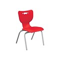 MooreCo Hierarchy 4-Leg Plastic School Chair, Red (53316-1-RED-NA-CH)