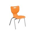 MooreCo Hierarchy 4-Leg Plastic School Chair, Orange (53316-1-ORANGE-NA-CH)