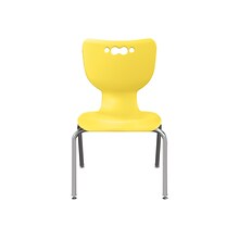 MooreCo Hierarchy 4-Leg Plastic School Chair Yellow (53318-1-YELLOW-NA-CH)