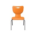 MooreCo Hierarchy 4-Leg Plastic School Chair, Orange (53316-1-ORANGE-NA-CH)