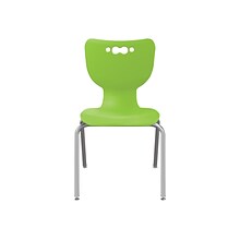 MooreCo Hierarchy 4-Leg Plastic School Chair, Green (53316-1-GREEN-NA-CH)