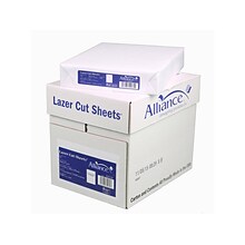 Alliance Lazer Cut 8.5 x 11 Printer Paper, 20 lbs., 92 Brightness, 500 Sheets/Ream, 5 Reams/Carton