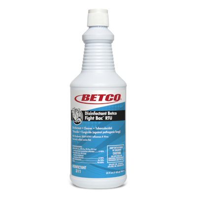 Betco FIGHT BAC™ RTU Anti-Bacterial Disinfectant Cleaner, Citrus Floral, 32 oz. Bottle, 12/Carton (3