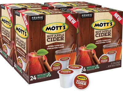 Motts Apple Cider, Keurig® K-Cup® Pods, 96/Carton (386040CT)