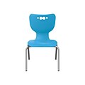 MooreCo Hierarchy 4-Leg Plastic School Chair, Blue (53316-1-BLUE-NA-CH)