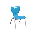 MooreCo Hierarchy 4-Leg Plastic School Chair, Blue (53316-1-BLUE-NA-CH)