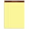 TOPS The Legal Pad Notepad, 8.5 x 11.75, Wide Ruled, Canary, 50 Sheets/Pad, 3 Pads/Pack (75327)