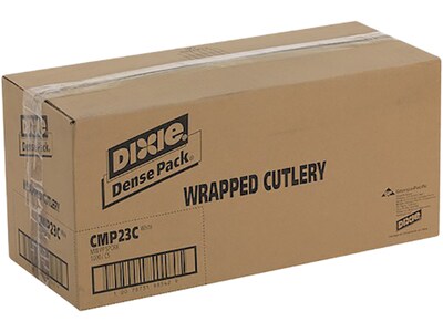 Dixie Individually Wrapped Polypropylene Spork, Medium-Weight, White, 1000/Carton (CMP23C)
