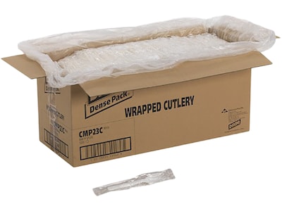 Dixie Individually Wrapped Polypropylene Spork, Medium-Weight, White, 1000/Carton (CMP23C)