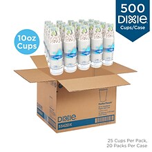 Dixie PerfecTouch Insulated Paper Hot Cups, 10 oz., Coffee Haze, 500/Carton (5310DX)