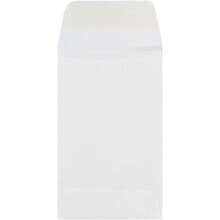 JAM Paper #1 Coin Envelope, 2 1/4 x 3 1/2, White, 100/Pack (122326658)