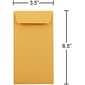 JAM Paper #7 Coin Envelope, 3 1/2" x 6 1/2", Brown Kraft, 1000/Carton (95125B)