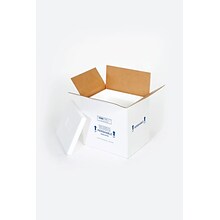 SI Products Insulated Shipper, 8 x 6 x 4-1/2, White, Each (204C)