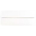 JAM PAPER 3 7/8 x 8 1/8 Foil Lined Invitation Envelopes, White with Silver Foil, 50/Pack (352231723I